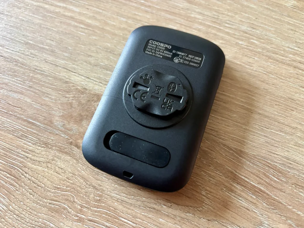 Arrière du coospo cs600 compatible support Garmin